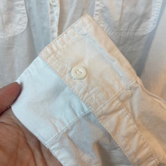 Magellan White Button Up Lightweight breathable size L 100% cotton - Picture 6 of 9